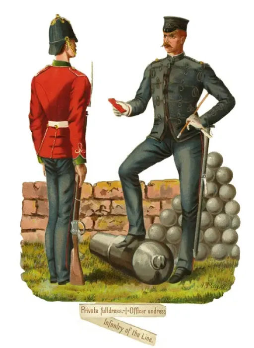 Framed Print : Victorian Scrap, soldiers Framed Print : Victorian Scrap, soldiers