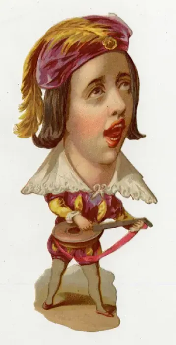 Framed Print : Victorian scrap - Theatre character Framed Print : Victorian scrap - Theatre character