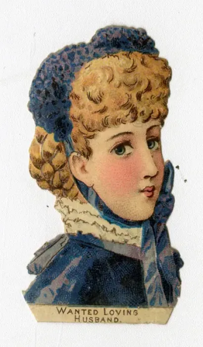 Framed Print : Victorian scrap - Wanted loving husband Framed Print : Victorian scrap - Wanted loving husband