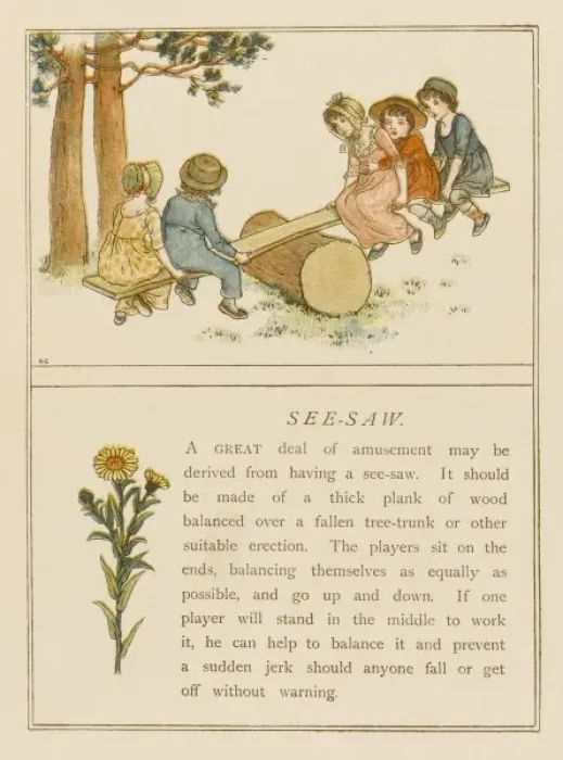 Framed Print : Victorian See-Saw Framed Print : Victorian See-Saw