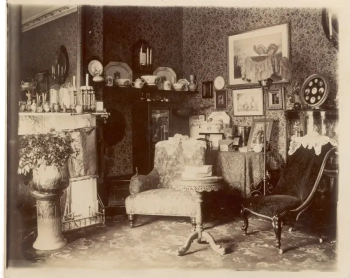 Framed Print : Victorian Sitting Room Framed Print : Victorian Sitting Room