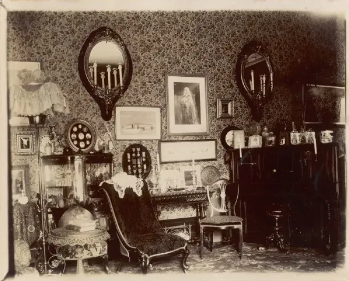 Framed Print : Victorian Sitting Room Framed Print : Victorian Sitting Room
