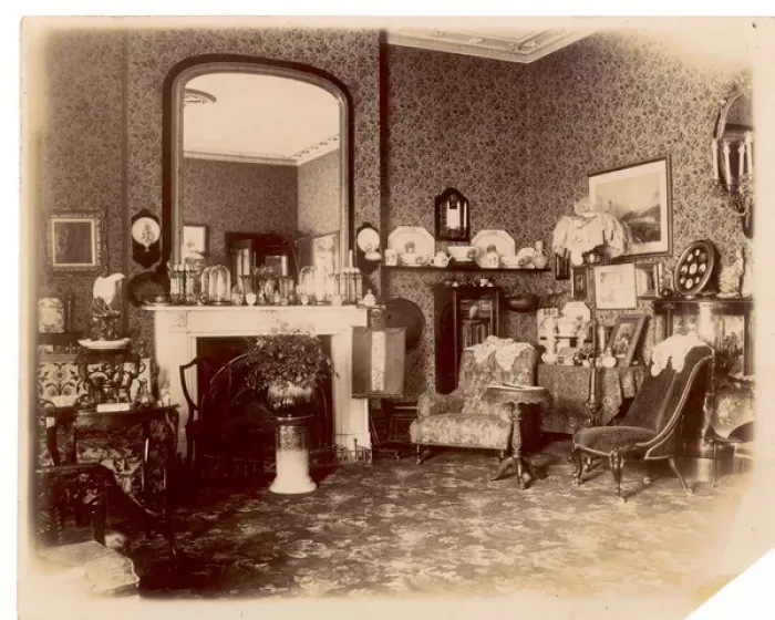 Framed Print : Victorian Sitting Room Framed Print : Victorian Sitting Room