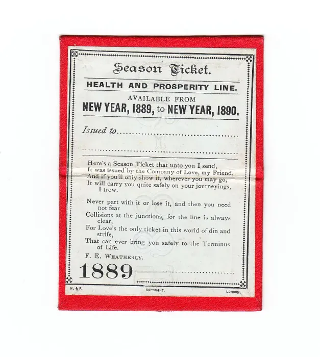 Framed Print : Victorian Spoof Joke 1880s New Year Weatherly Framed Print : Victorian Spoof Joke 1880s New Year Weatherly