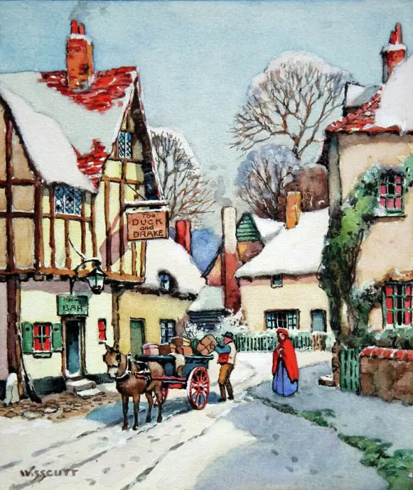 Framed Print : Victorian street scene Framed Print : Victorian street scene