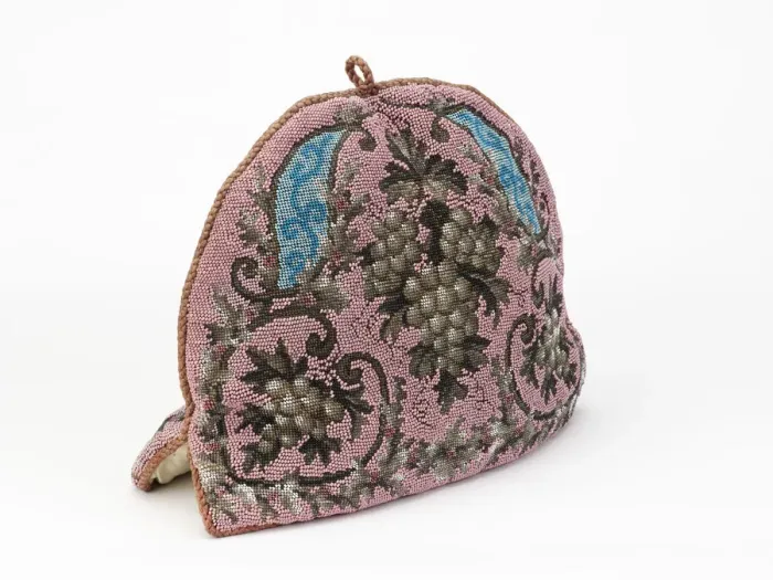 Framed Print : Victorian tea cosy in beadwork Framed Print : Victorian tea cosy in beadwork