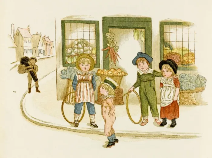 Framed Print : Victorian Toys. Hoops Framed Print : Victorian Toys. Hoops