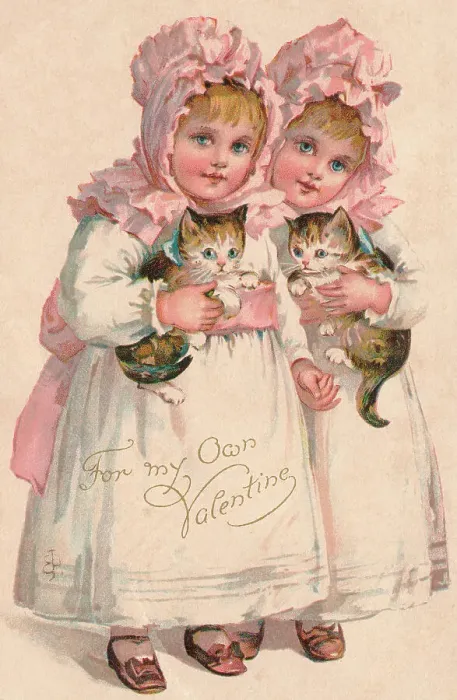 Framed Print : Victorian Twin Girls Framed Print : Victorian Twin Girls