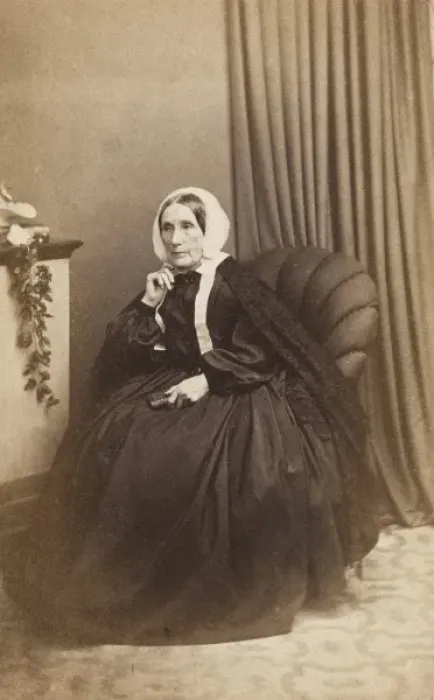 Framed Print : Victorian widow, Mrs Lort Mansel Framed Print : Victorian widow, Mrs Lort Mansel