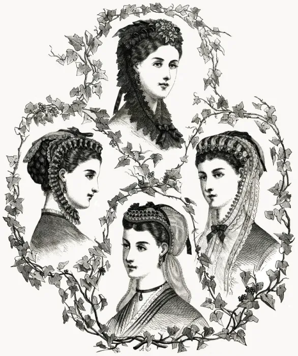 Framed Print : Victorian women 1869 Framed Print : Victorian women 1869