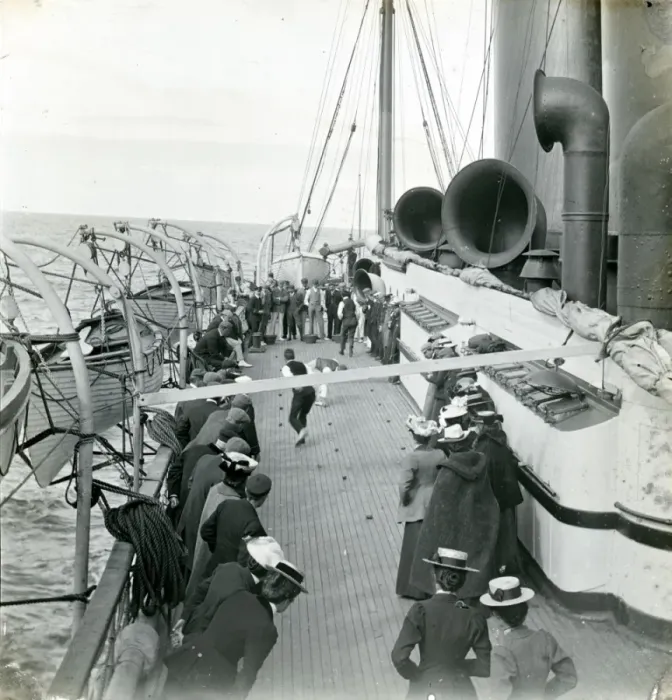 Framed Print : Victorians Playing Marbles on Deck of Ship Framed Print : Victorians Playing Marbles on Deck of Ship