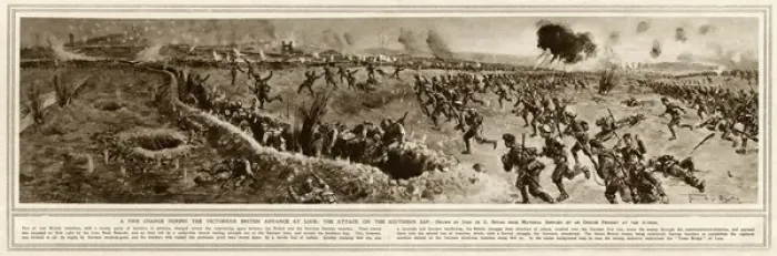 Framed Print : Victorious British advance at Loos Framed Print : Victorious British advance at Loos