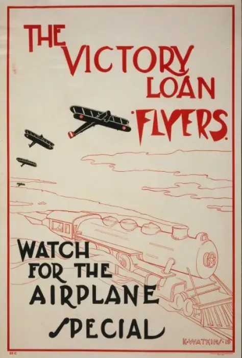 Framed Print : The Victory Loan flyers - Watch for the airplane special Framed Print : The Victory Loan flyers - Watch for the airplane special