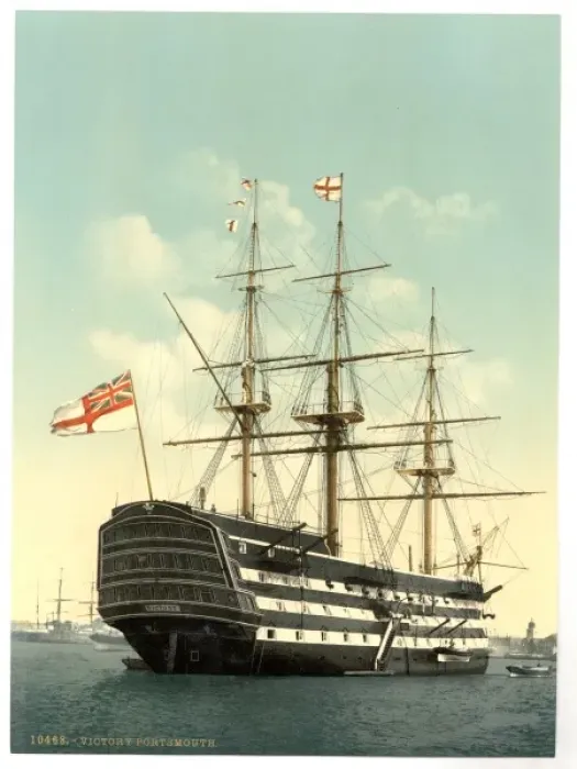 Framed Print : The Victory (Nelsons Flagship), stern, Portsmouth, England Framed Print : The Victory (Nelsons Flagship), stern, Portsmouth, England