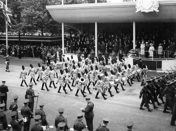 Victory Parade 1946. Section in the East and Central African contingent