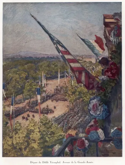 Framed Print : Victory Parade, Paris Framed Print : Victory Parade, Paris