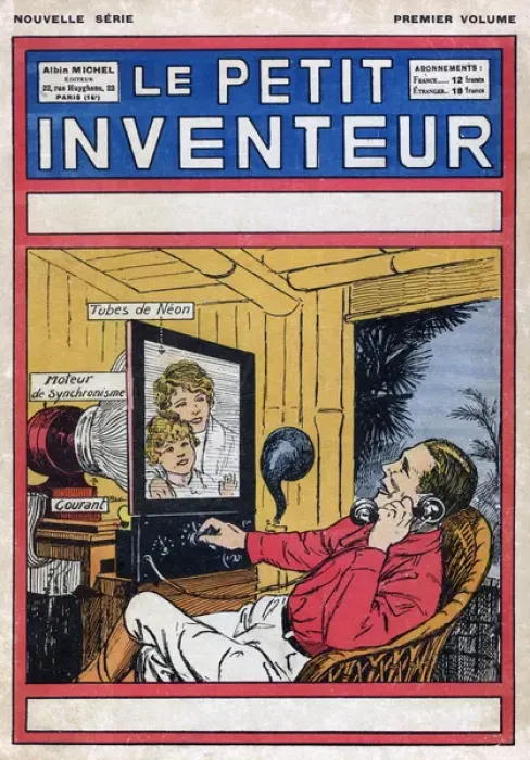 Framed Print : Videophone or skyping imagined, 1927 Framed Print : Videophone or skyping imagined, 1927