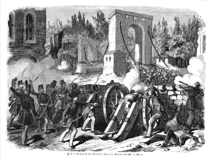 Framed Print : Vienna Stormed by Croats