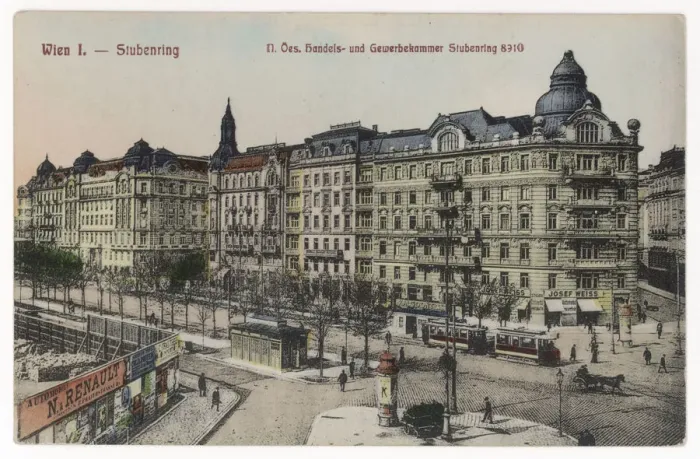 Framed Print : VIENNA / STUBENRING C1900 Framed Print : VIENNA / STUBENRING C1900
