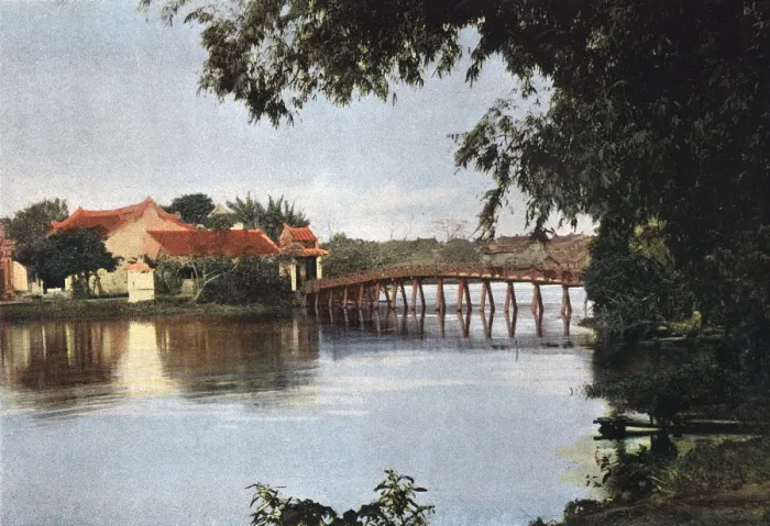 Framed Print : Vietnam / Hanoi Lake C1900 Framed Print : Vietnam / Hanoi Lake C1900