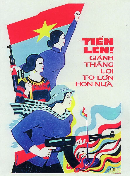 Vietnamese Patriotic Poster - Join up for Victory