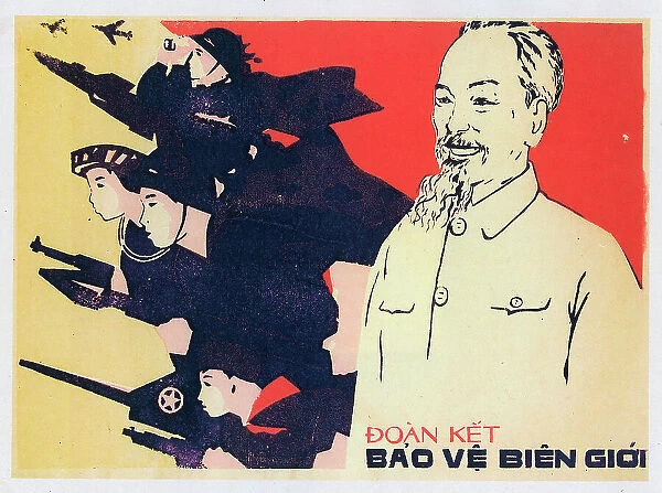 Vietnamese Patriotic Poster - Unite to protect the World