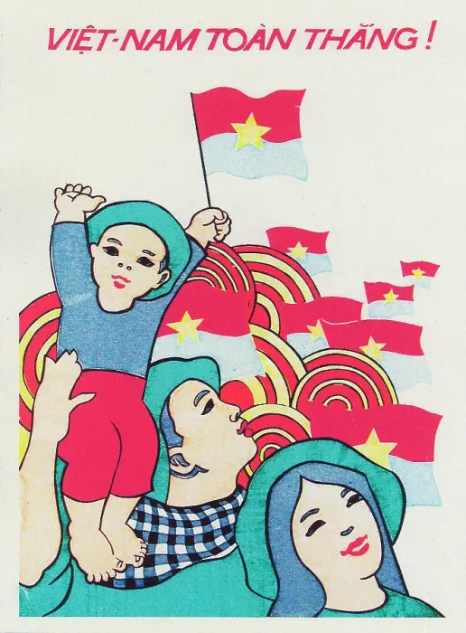 Framed Print : Vietnamese Patriotic Poster - Everyone Won Framed Print : Vietnamese Patriotic Poster - Everyone Won