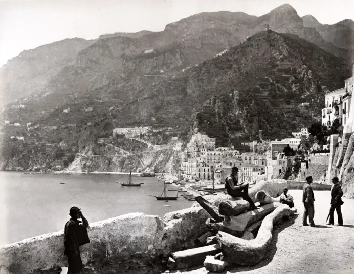 Framed Print : View at Amalfi, Italy Framed Print : View at Amalfi, Italy