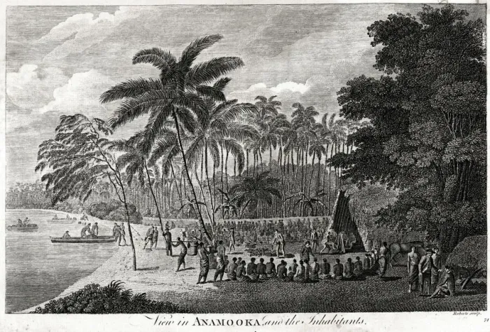 Framed Print : View in Anamooka and the inhabitants Framed Print : View in Anamooka and the inhabitants