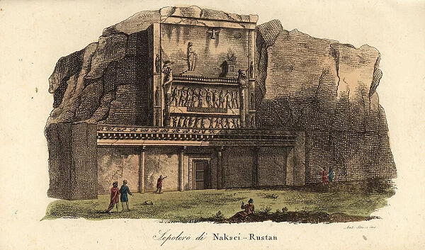 View of the ancient necropolis of Naqsh-e Rostam