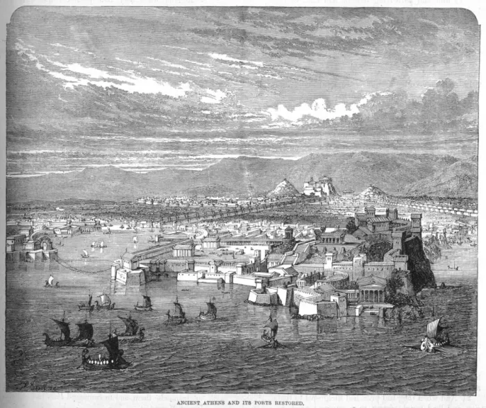 Framed Print : View of Athens Harbour Framed Print : View of Athens Harbour