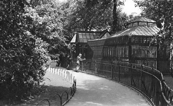 View of the Aviary in the Arboretum, Derby