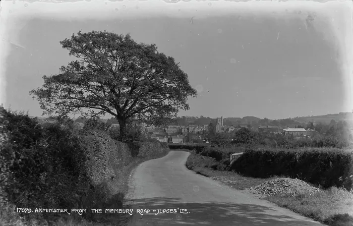 Framed Print : View of Axminster from Membury Road Framed Print : View of Axminster from Membury Road