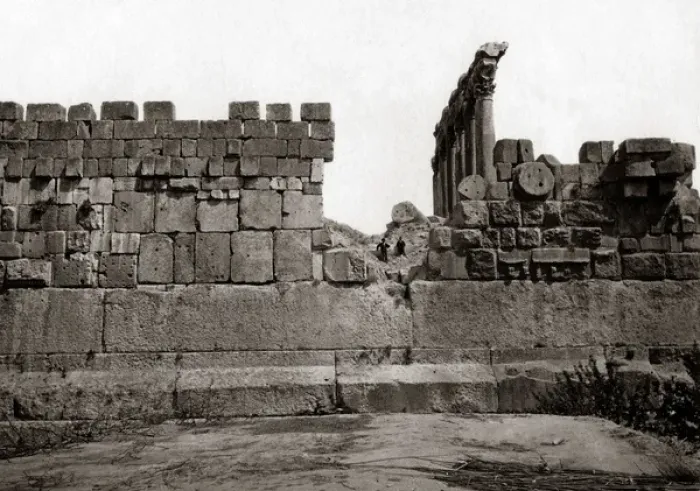 Framed Print : View at Baalbek, Lebanon, circa 1880s Framed Print : View at Baalbek, Lebanon, circa 1880s