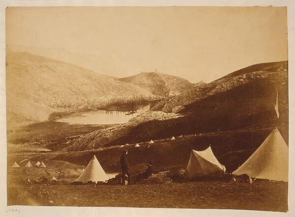 View of Balaklava, from camp of Fusilier Guards