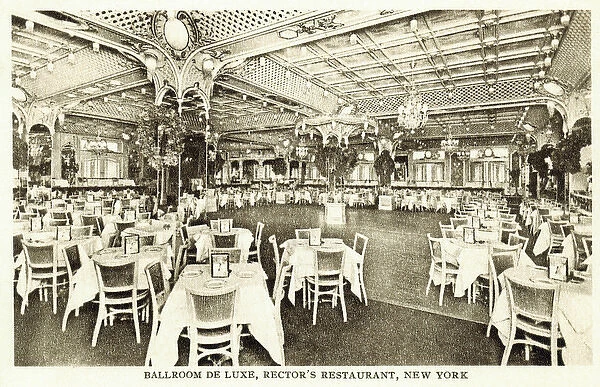 A view of the Ballroom de Luxe at Rectors Restaurant, New Y