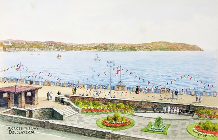 Framed Print : View across the bay, Douglas, Isle of Man Framed Print : View across the bay, Douglas, Isle of Man