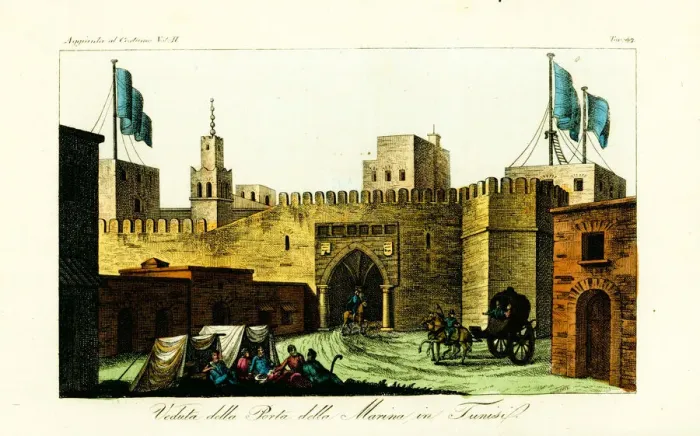 Framed Print : View of the Beb-kar (Bab Bhar), Gate to Framed Print : View of the Beb-kar (Bab Bhar), Gate to