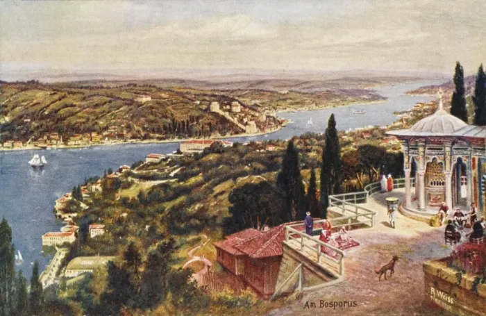Framed Print : View toward the Black Sea - Constantinople Framed Print : View toward the Black Sea - Constantinople