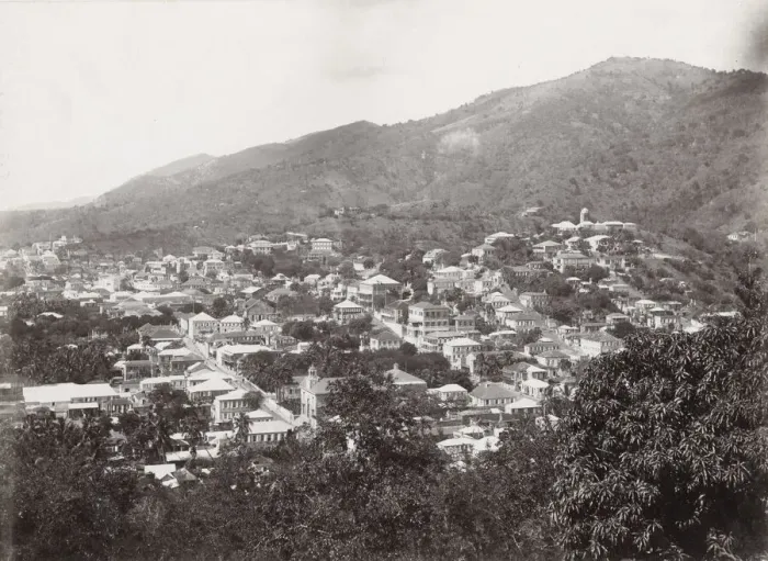 Framed Print : View from Blackbeards Castle, Charlotte Amalie, St Thomas Framed Print : View from Blackbeards Castle, Charlotte Amalie, St Thomas