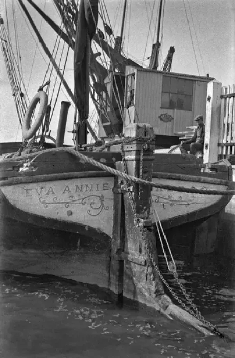 Framed Print : View of a boat in harbour Framed Print : View of a boat in harbour