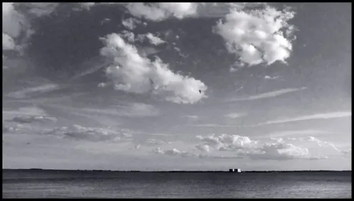 Framed Print : View of Bradwell power station across Blackwater estuary Framed Print : View of Bradwell power station across Blackwater estuary