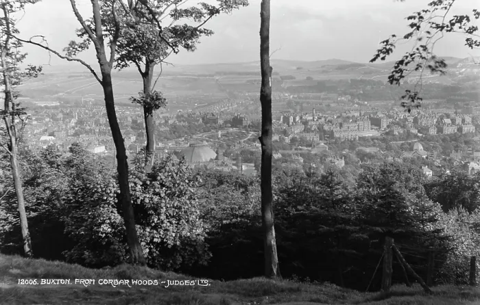 Framed Print : View of Buxton from Corbar Woods Framed Print : View of Buxton from Corbar Woods