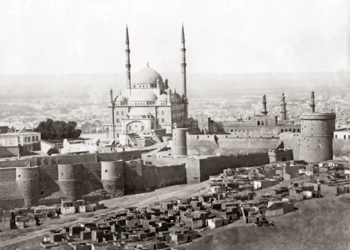Framed Print : View of Cairo and the mosque of Muhammad Ali, circa 1890 Framed Print : View of Cairo and the mosque of Muhammad Ali, circa 1890