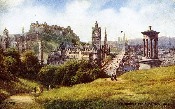 View From Calton Hill, Edinburgh, Midlothian