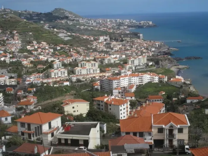 Framed Print : View of Camara de Lobos and Sao Martinho, Madeira Framed Print : View of Camara de Lobos and Sao Martinho, Madeira