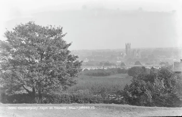 Framed Print : View of Canterbury from St. Thomas Hill Framed Print : View of Canterbury from St. Thomas Hill