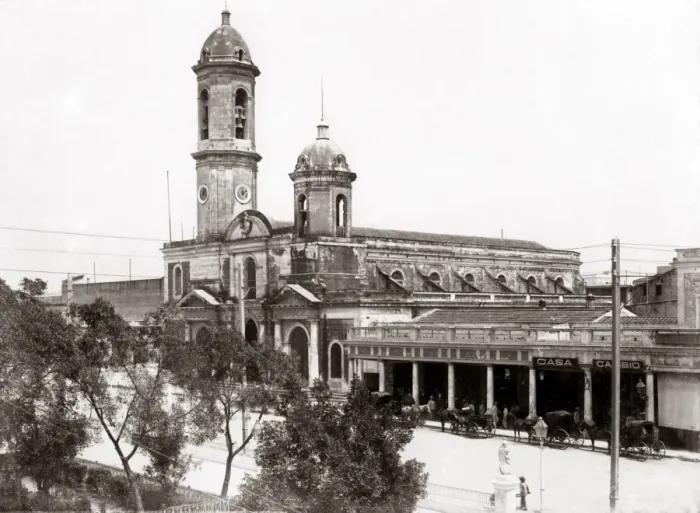 Framed Print : View of the cathedral, Cienfuegos, Cuba, circa 1900 Framed Print : View of the cathedral, Cienfuegos, Cuba, circa 1900