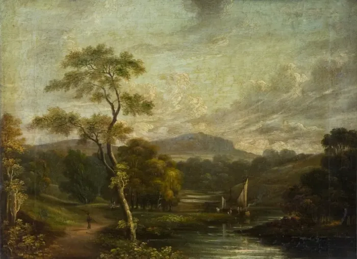 Framed Print : View of Cavehill from the Lagan Framed Print : View of Cavehill from the Lagan