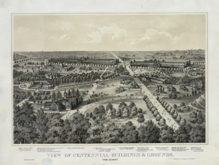 Framed Print : View of centennial buildings & grounds Framed Print : View of centennial buildings & grounds